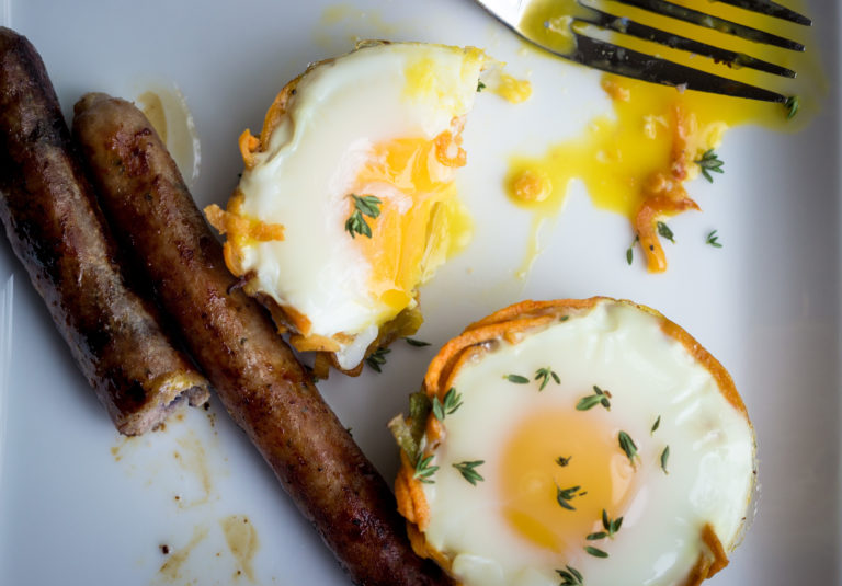 Sweet Potato Egg Nests {Paleo, Whole30, Low Carb}
